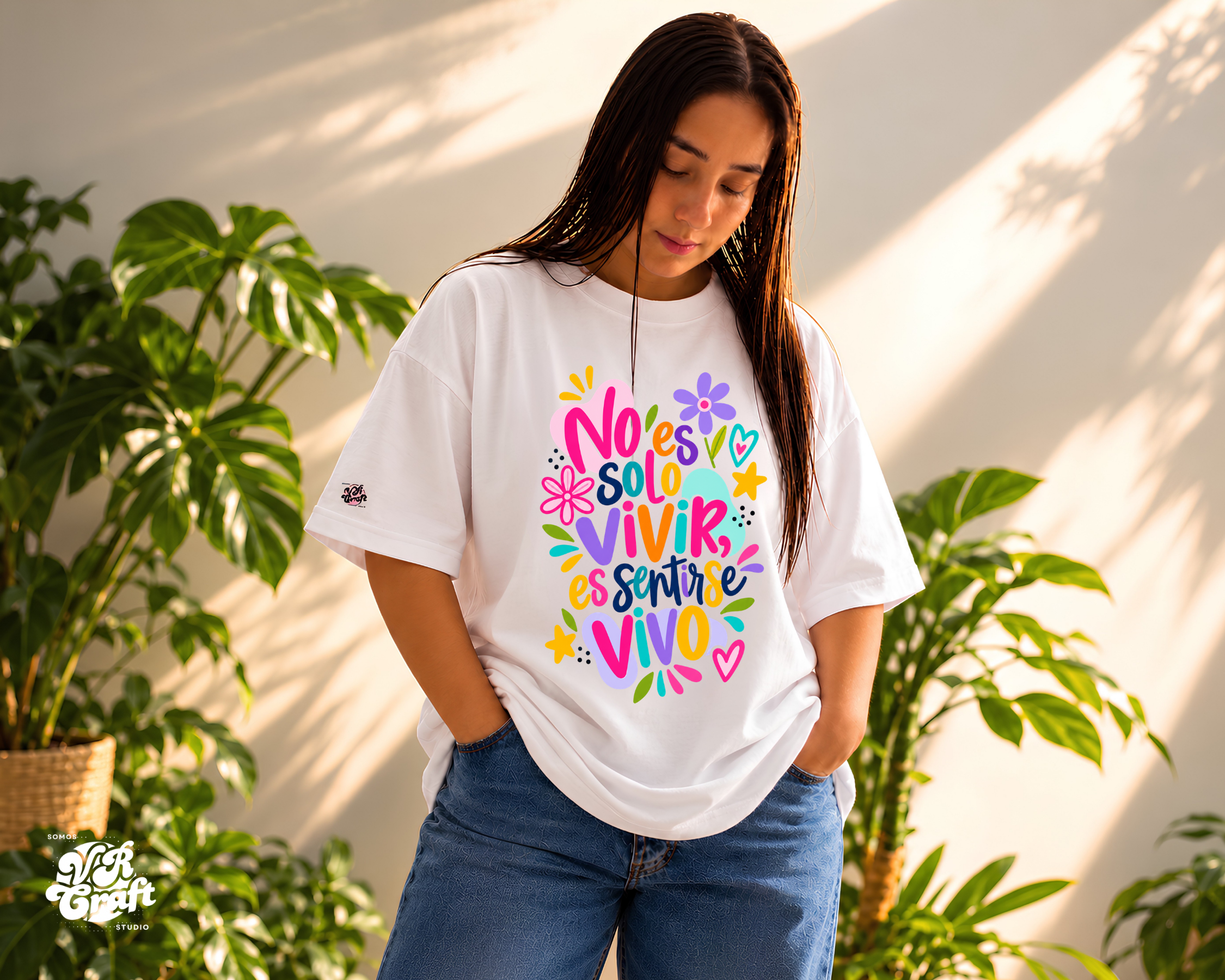 Camiseta Oversize “No Es Solo Vivir”